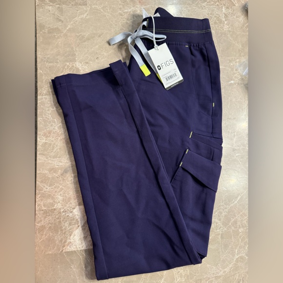 Figs Scrub Pants  Purple Jam Soeng Double Utility Size XXSP - Picture 7 of 11